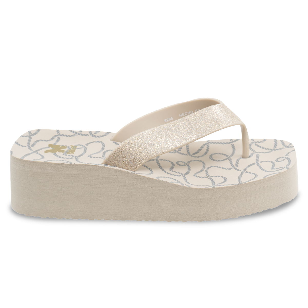 SANDALIA MUJER STHEF PLAYERA BEIGE 8205