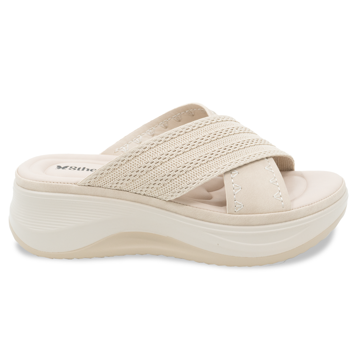SANDALIA MUJER STHEF CASUAL BEIGE 8206 Sthef