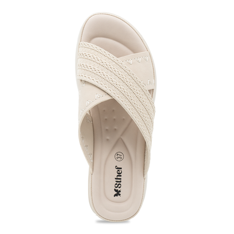 SANDALIA MUJER STHEF CASUAL BEIGE 8206 Sthef