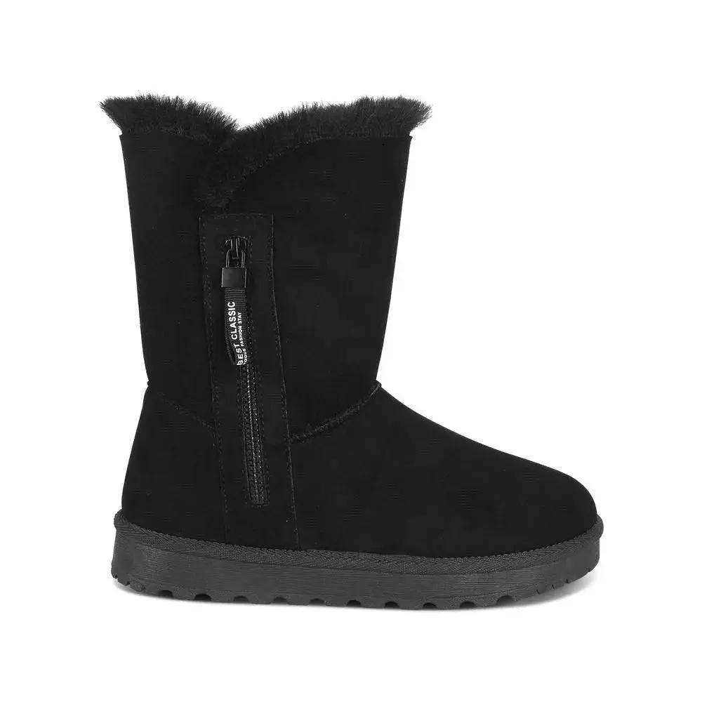 Botas Peluche Mujer 7657 NEGRO-STHEF