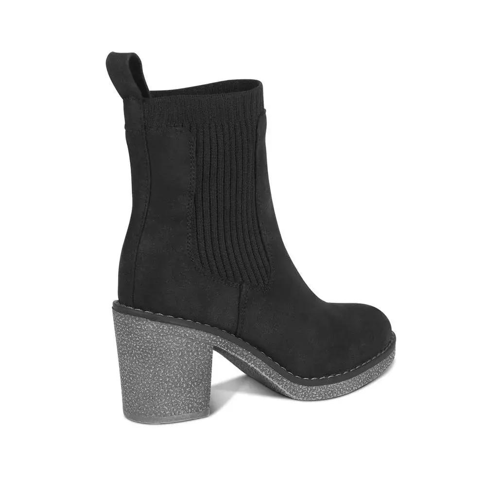 Botin Casual con taco Mujer 7612 NEGRO-STHEF