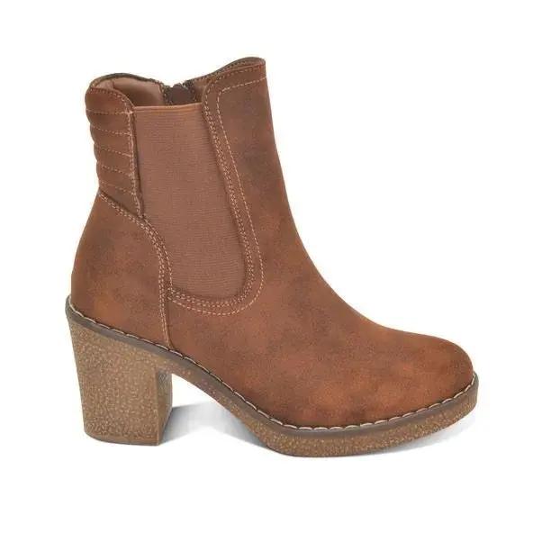 Botin Casual con taco Mujer 7613 MARRON-STHEF