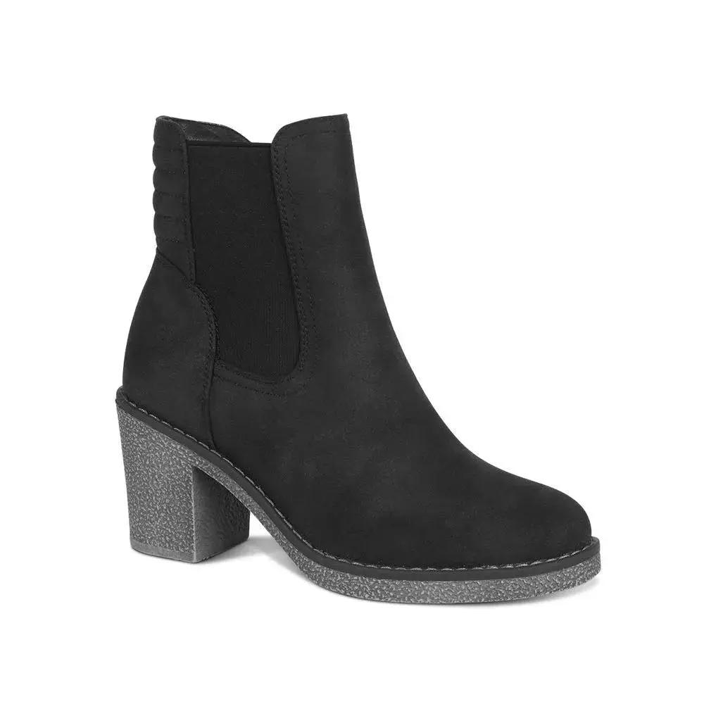 Botin Casual con taco Mujer 7613 NEGRO-STHEF