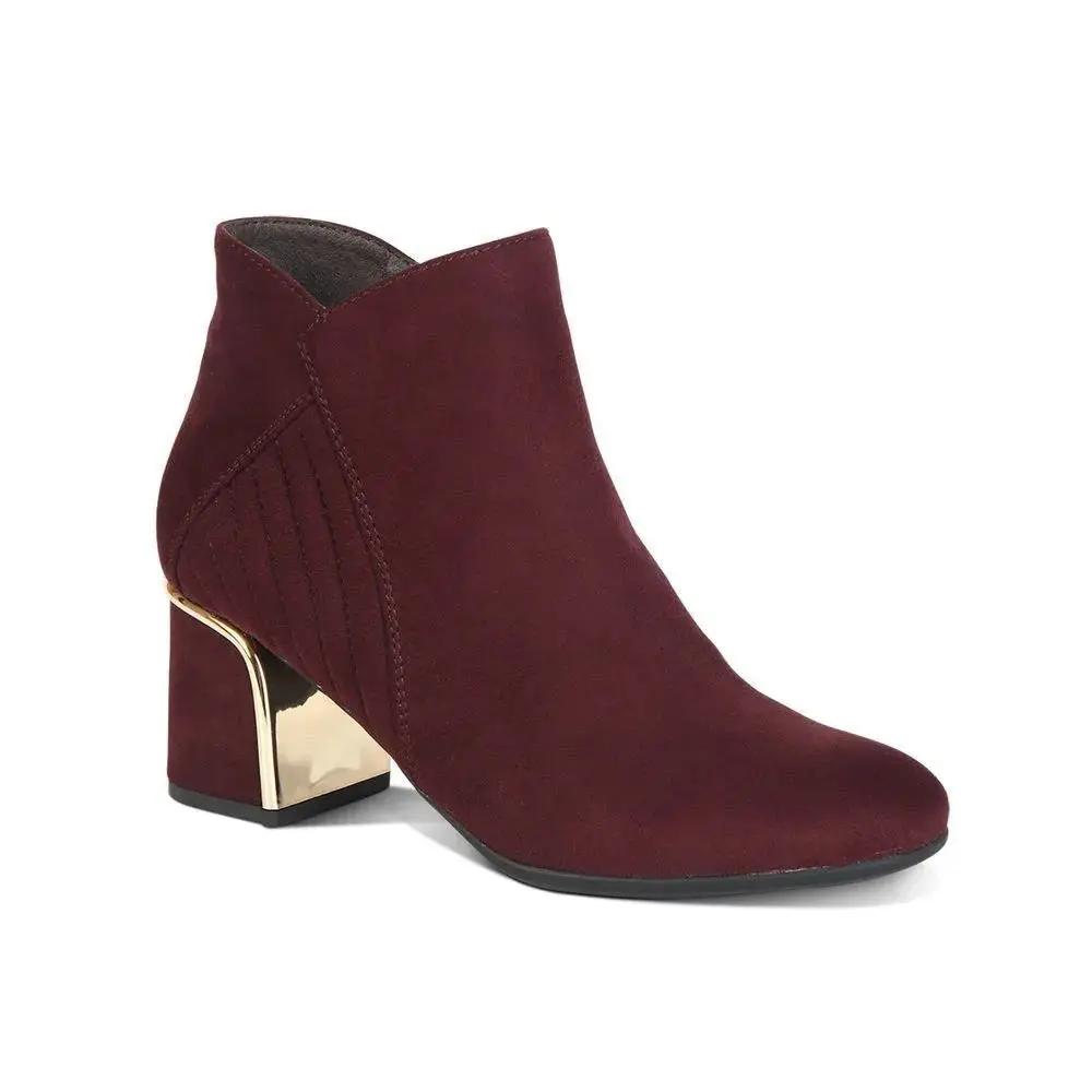 Botin Casual con taco Mujer 7630 BURGUNDY-STHEF