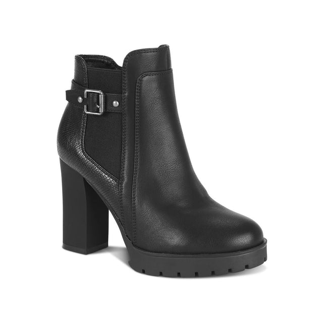 Botin Casual con taco Mujer 7636 NEGRO-STHEF