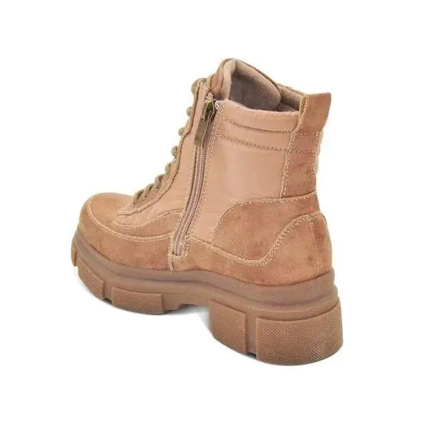 Botines Combat Mujer 7600 TAUPE-STHEF