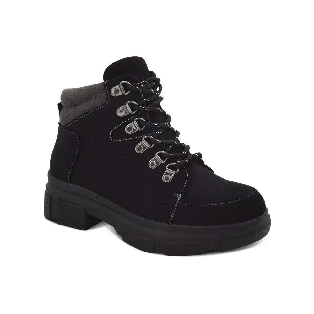 Botines Combat Mujer 7601 NEGRO-STHEF