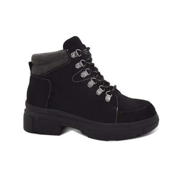 Botines Combat Mujer 7601 NEGRO-STHEF