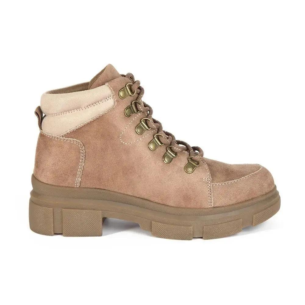 Botines Combat Mujer 7601 TAUPE-STHEF