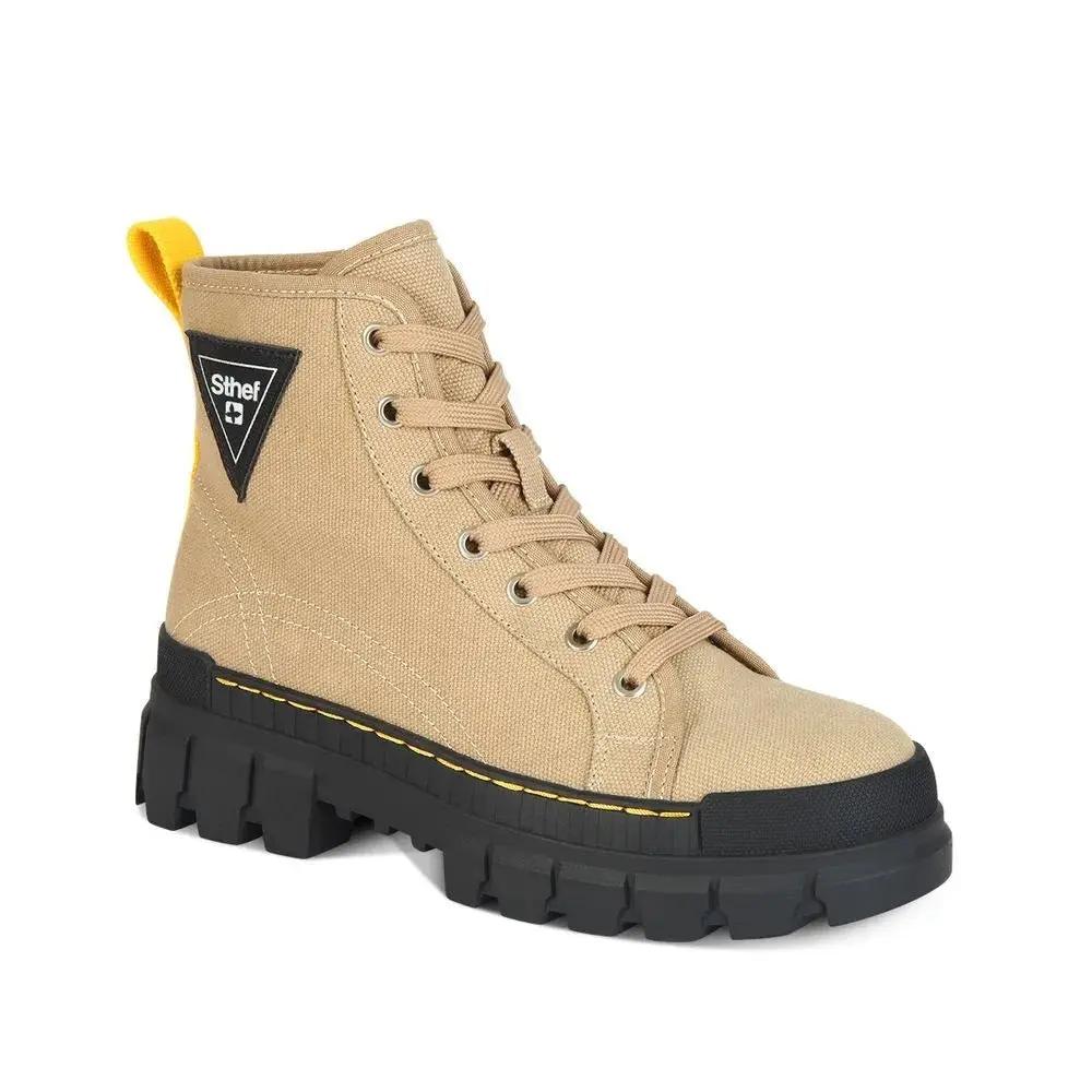 Botines Combat Mujer 7608 NATURAL-STHEF