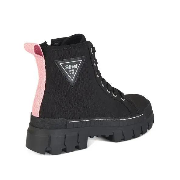 Botines Combat Mujer 7608 NEGRO-STHEF