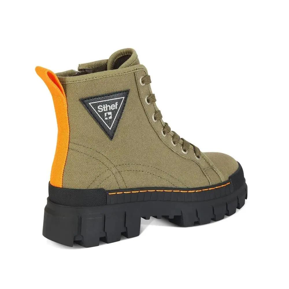 Botines Combat Mujer 7608 OLIVO-STHEF