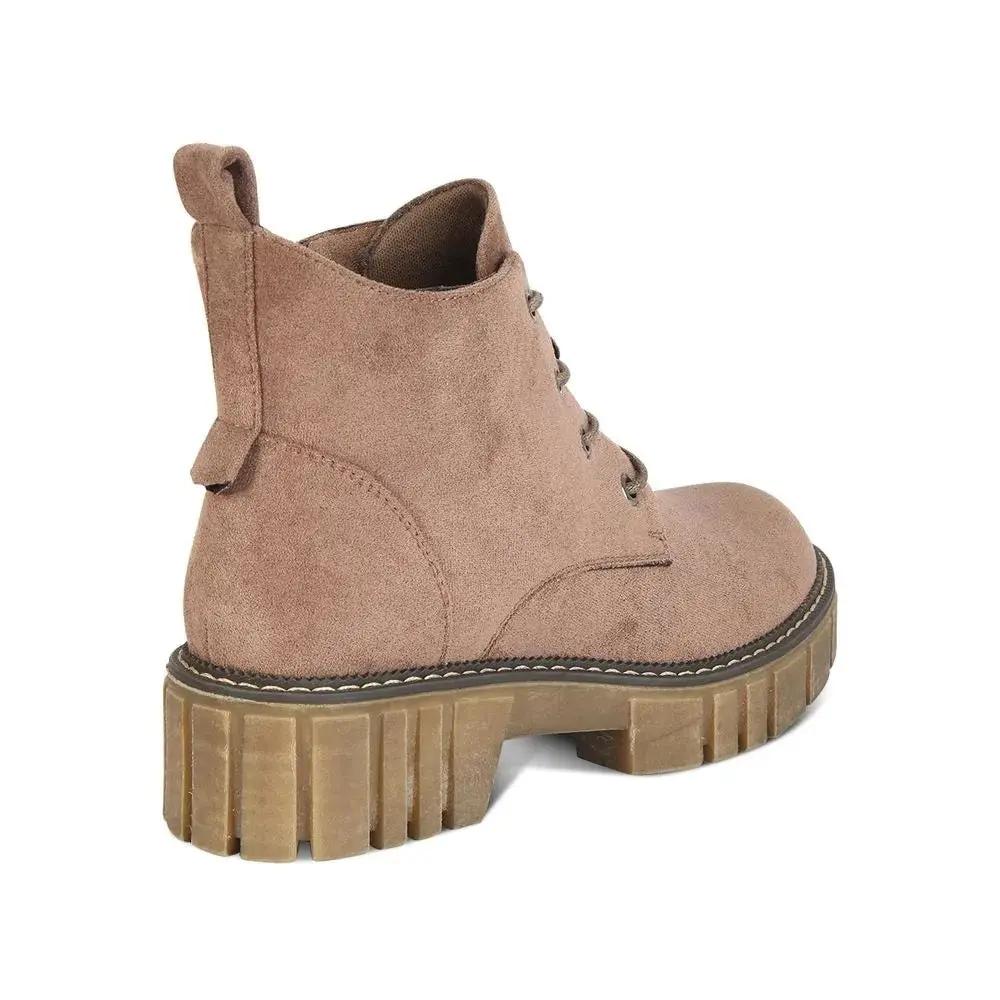 Botines Combat Mujer 7646 TAUPE-STHEF