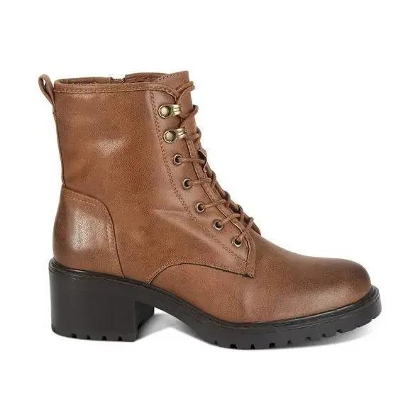 Botines Combat Mujer 7648 MARRON-STHEF