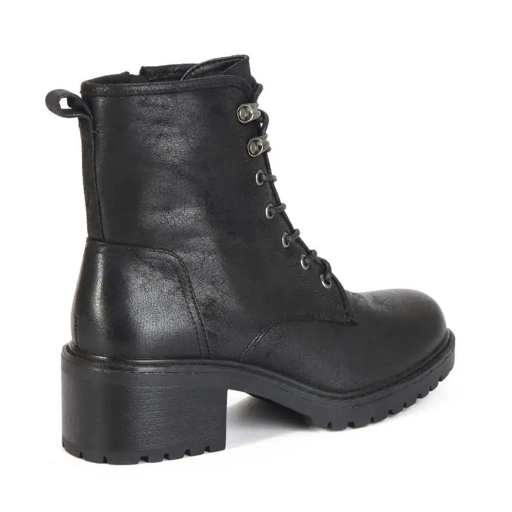 Botines Combat Mujer 7648 NEGRO-STHEF