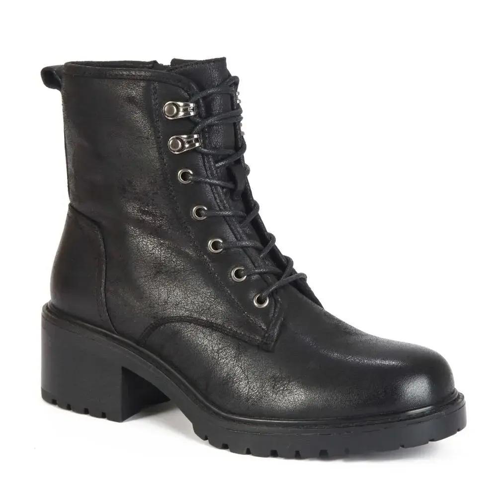 Botines Combat Mujer 7648 NEGRO-STHEF