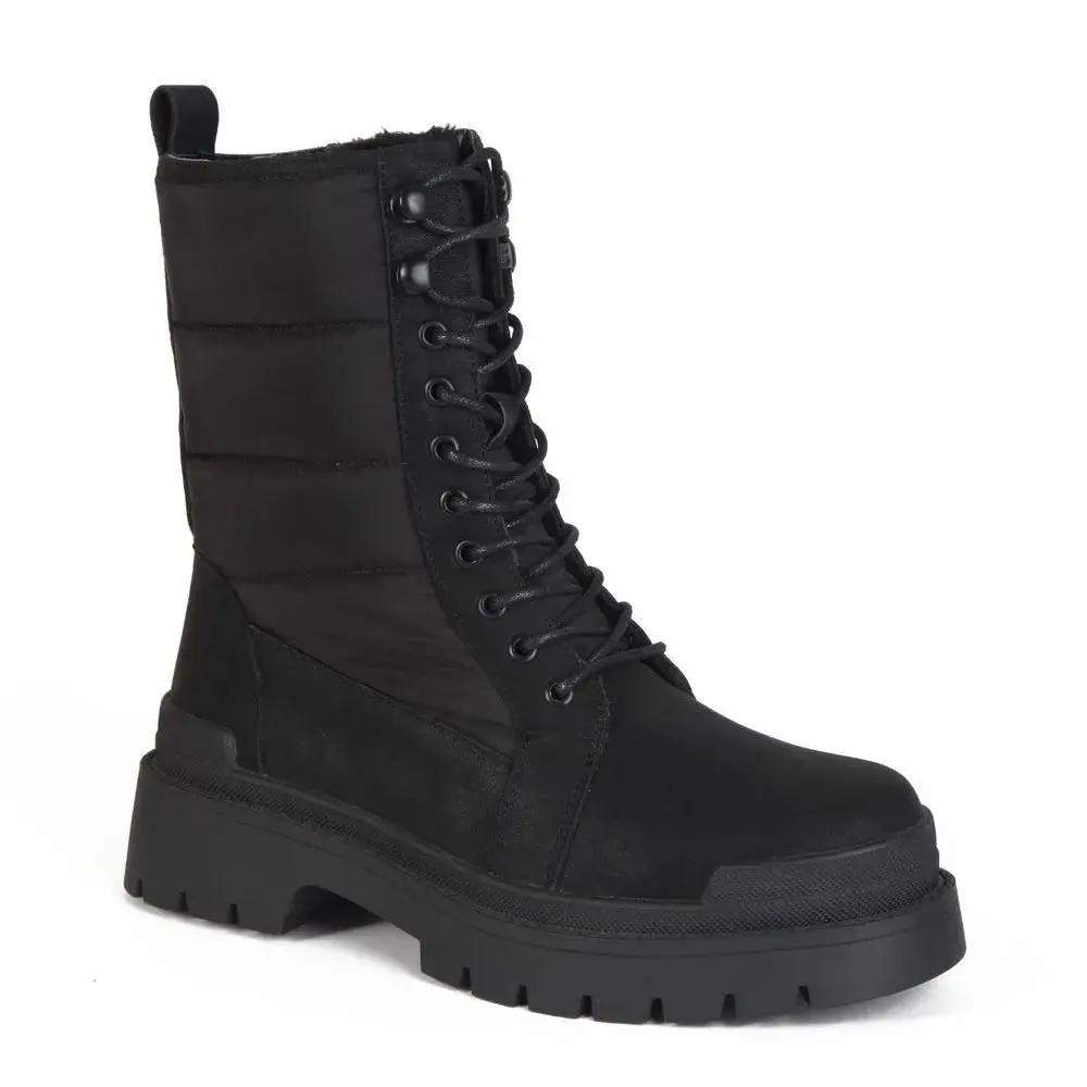 Botines Combat Mujer 7653 NEGRO-STHEF