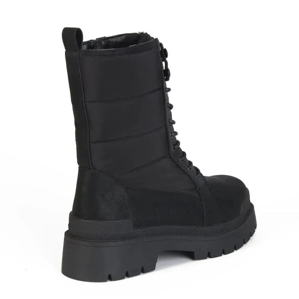 Botines Combat Mujer 7653 NEGRO-STHEF