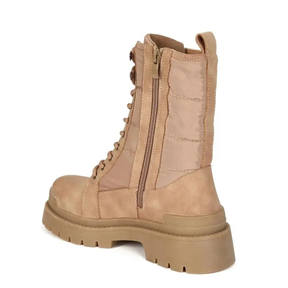 Botines Combat Mujer 7653 TAUPE-STHEF