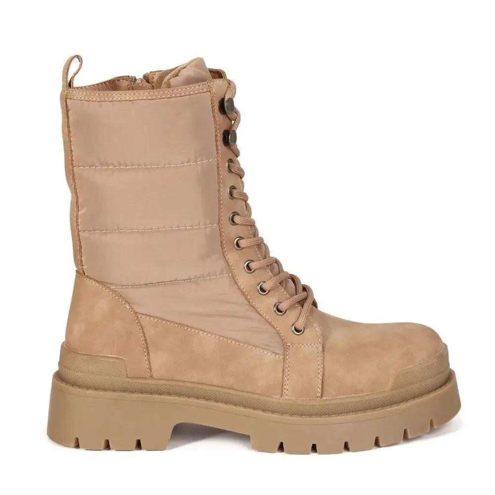 Botines Combat Mujer 7653 TAUPE-STHEF