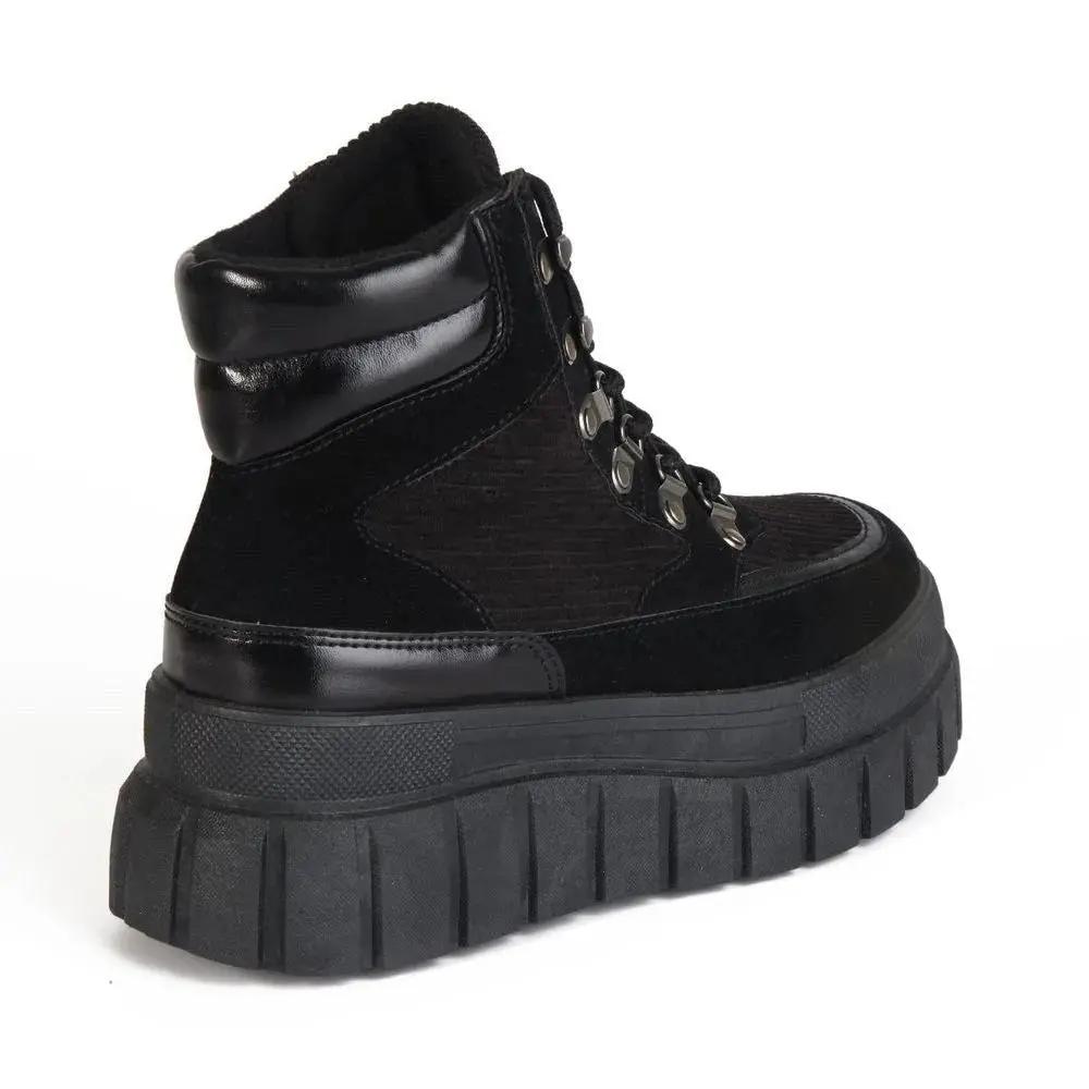 Botines Combat Mujer 7663 NEGRO-STHEF