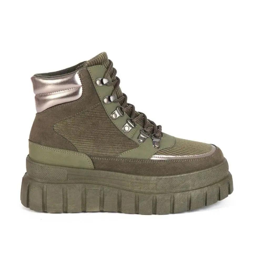 Botines Combat Mujer 7663 OLIVO-STHEF