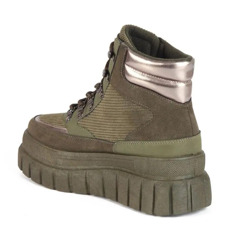 Botines Combat Mujer 7663 OLIVO-STHEF