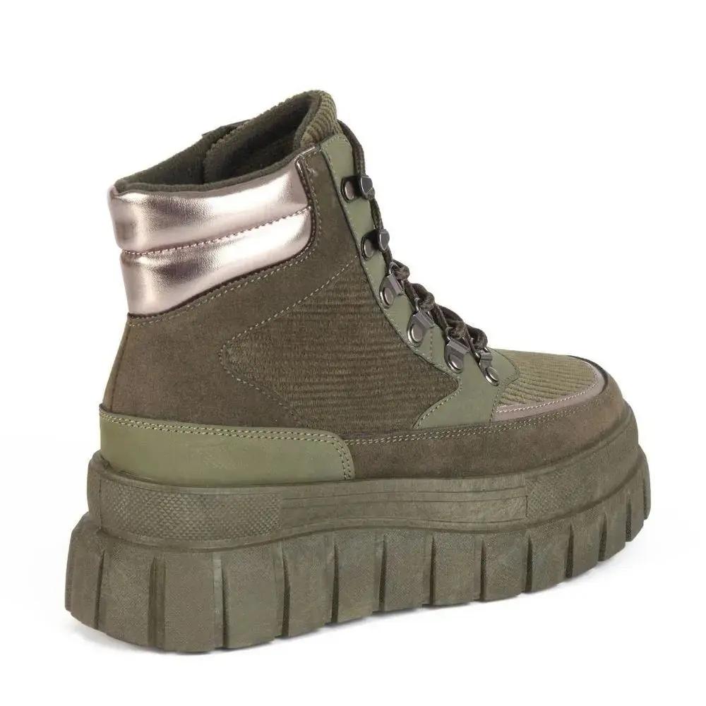 Botines Combat Mujer 7663 OLIVO-STHEF