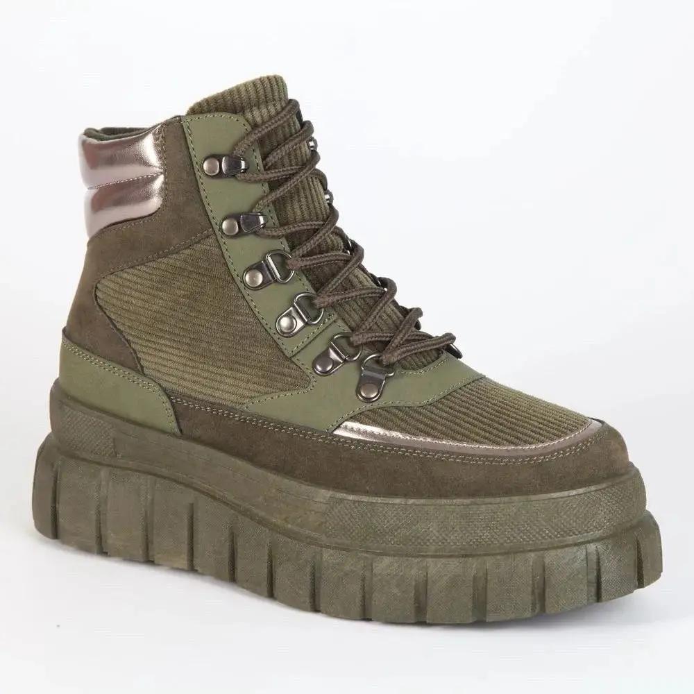 Botines Combat Mujer 7663 OLIVO-STHEF