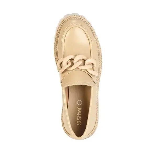 Mocasines Mujer 7611 BEIGE-STHEF