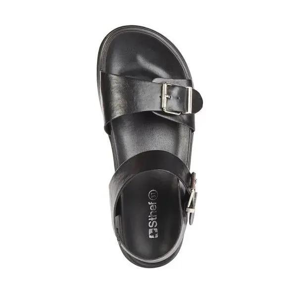 SANDALIA MUJER STHEF CASUAL NEGRO 7742 Sthef