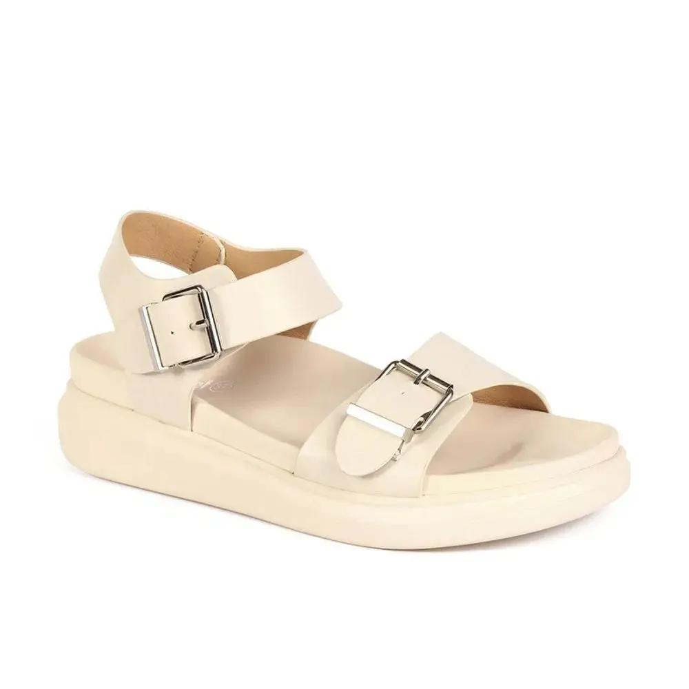 SANDALIA MUJER STHEF CASUAL OFF WHITE 7742 Sthef