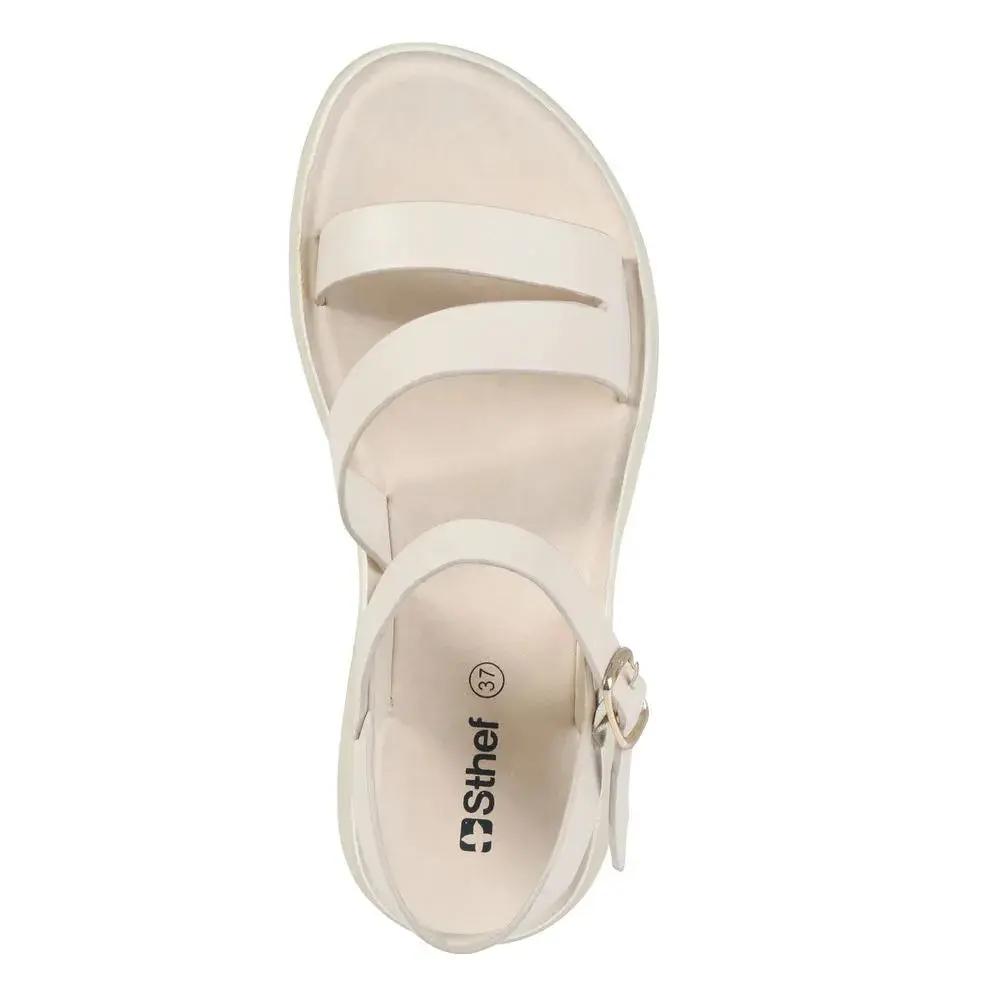SANDALIA MUJER STHEF CASUAL BEIGE 7516 SNTC Sthef