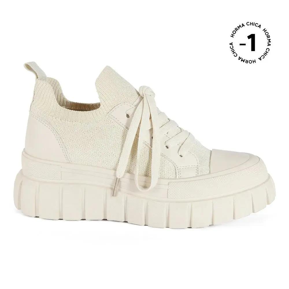 ZAPATILLA MUJER STHEF URBANA BEIGE 7561 TXTL Sthef