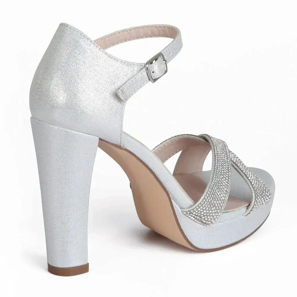 SANDALIA MUJER STHEF FIESTA PLATA 7765 Sthef