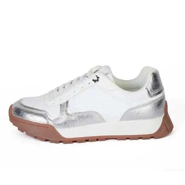 ZAPATILLA MUJER STHEF CASUAL WHITE/SILVER 7976 Sthef
