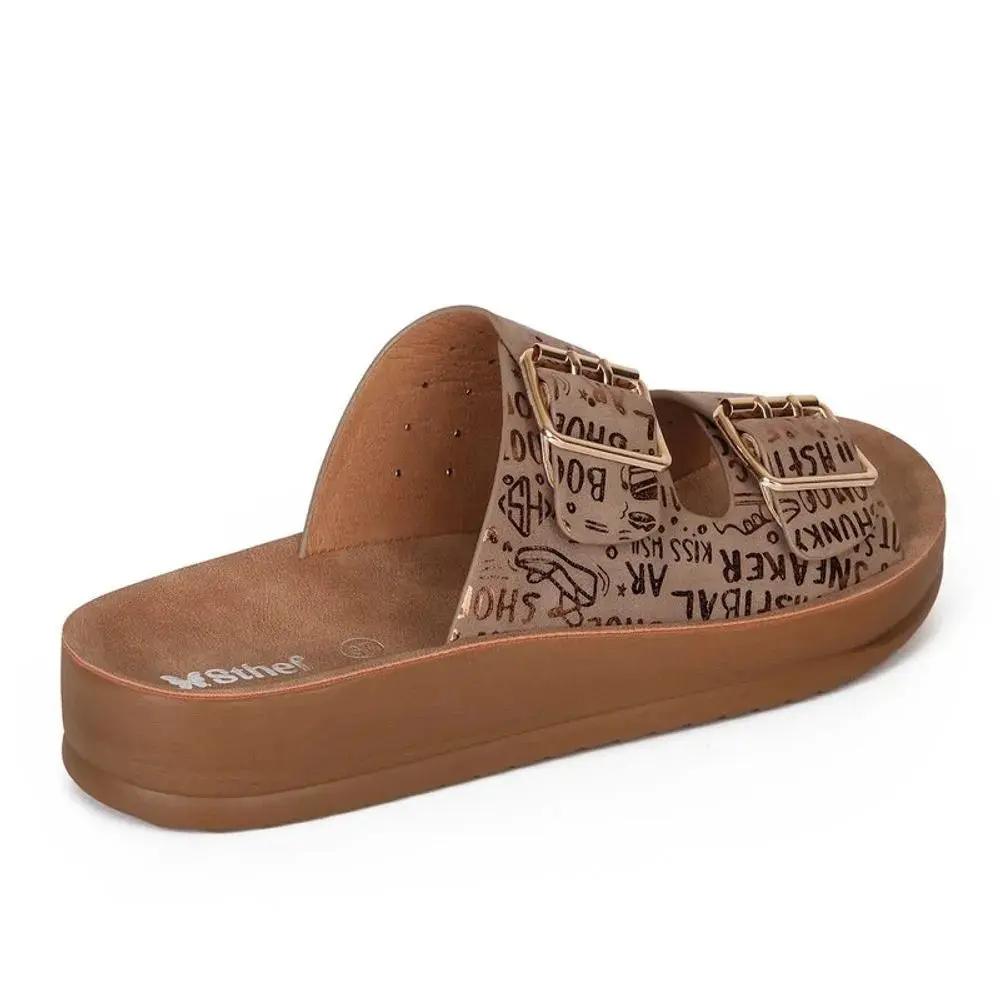 SANDALIA MUJER STHEF CASUAL DORADO 8015 Sthef