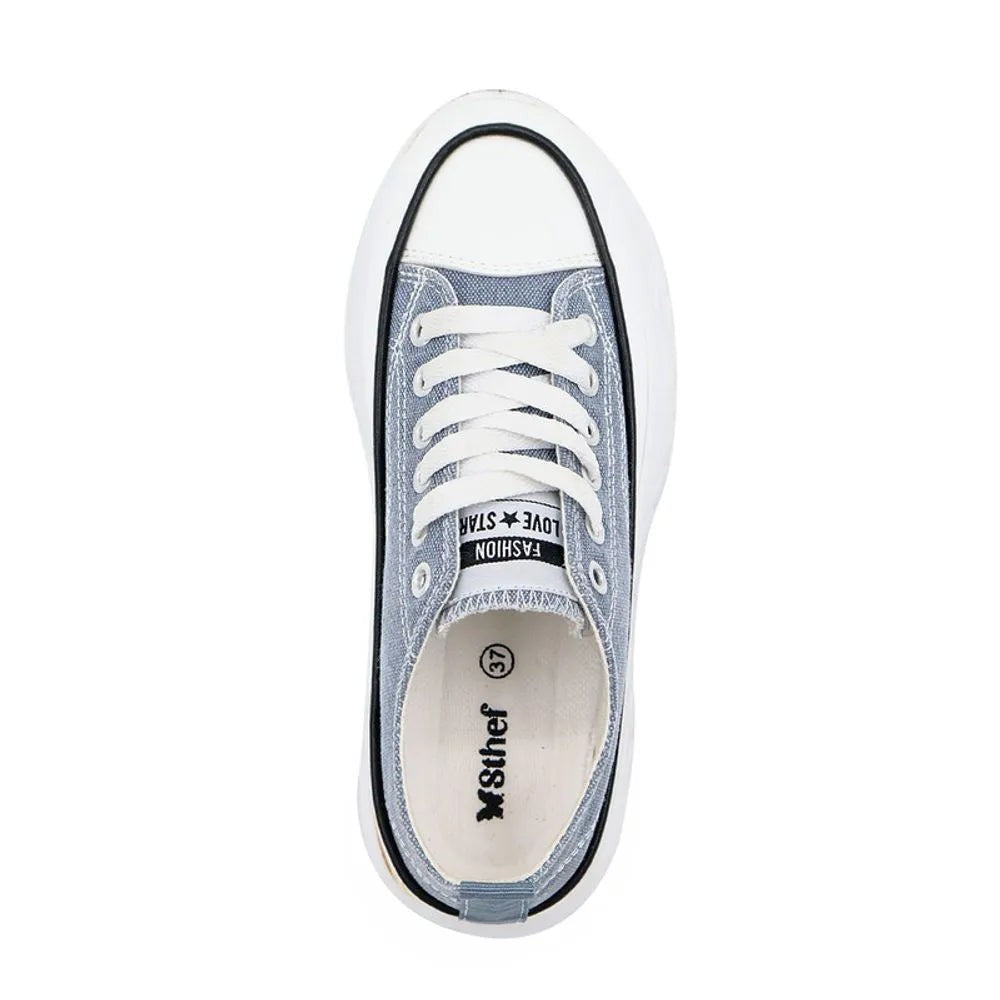 Zapatilla Casual Mujer 8037 Negro Sthef Sthef