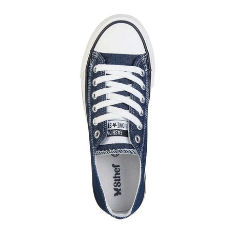 Zapatilla Casual Mujer 8080 Jeans Azul Sthef Sthef