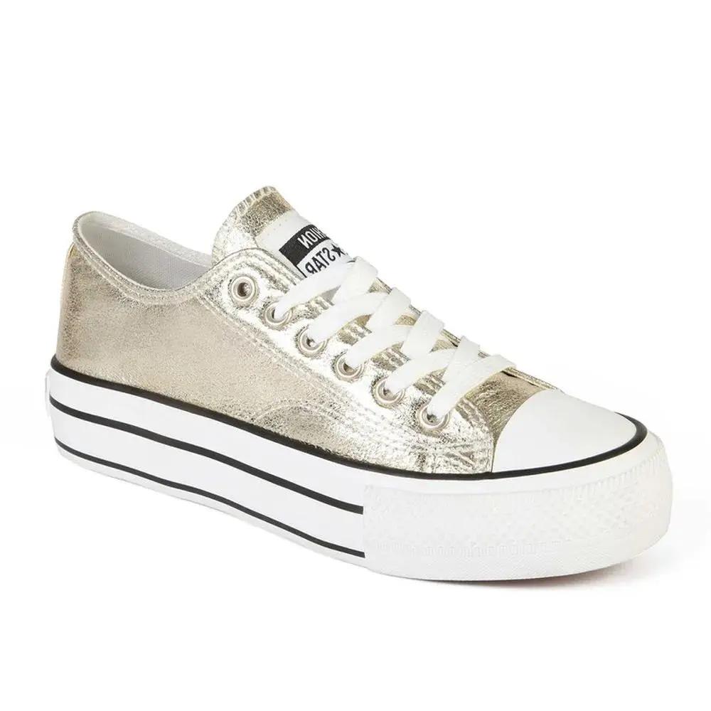 ZAPATILLA MUJER STHEF CASUAL DORADO 8081 Sthef