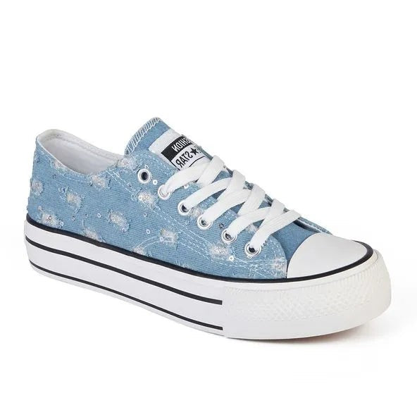 Zapatilla Casual Mujer 8082 Jeans Celeste Sthef Sthef