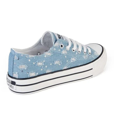 Zapatilla Casual Mujer 8082 Jeans Celeste Sthef Sthef