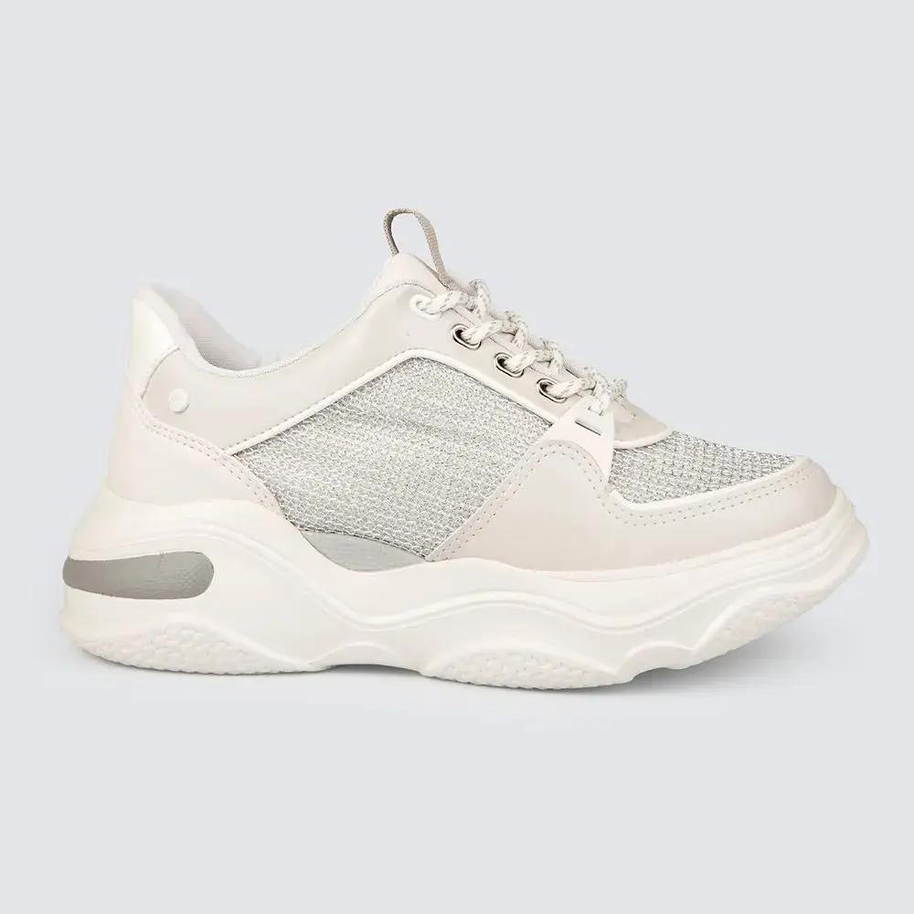 Zapatillas Mujer T4181 White/prata 37 Tanara