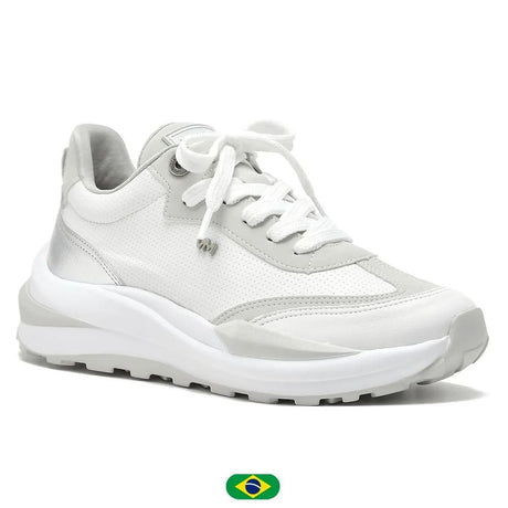 Zapatillas para Mujer 22-10707-03 BRANCO/NEVE/PRATA Via Marte