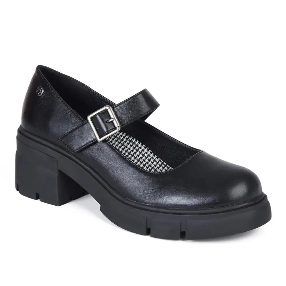 MOCASIN MUJER STHEF NEGRO 7951 Sthef
