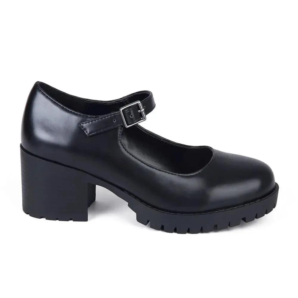 MOCASIN MUJER STHEF NEGRO 7896 Sthef