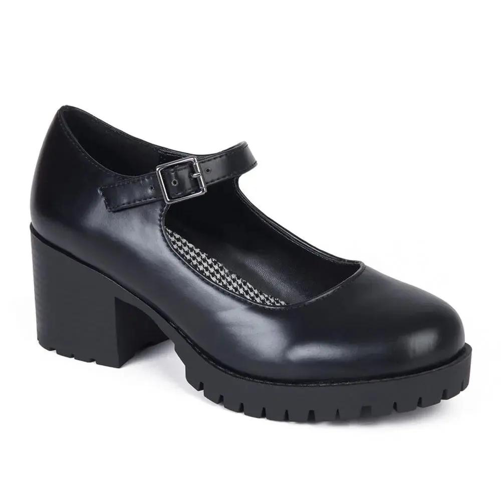 MOCASIN MUJER STHEF NEGRO 7896 Sthef