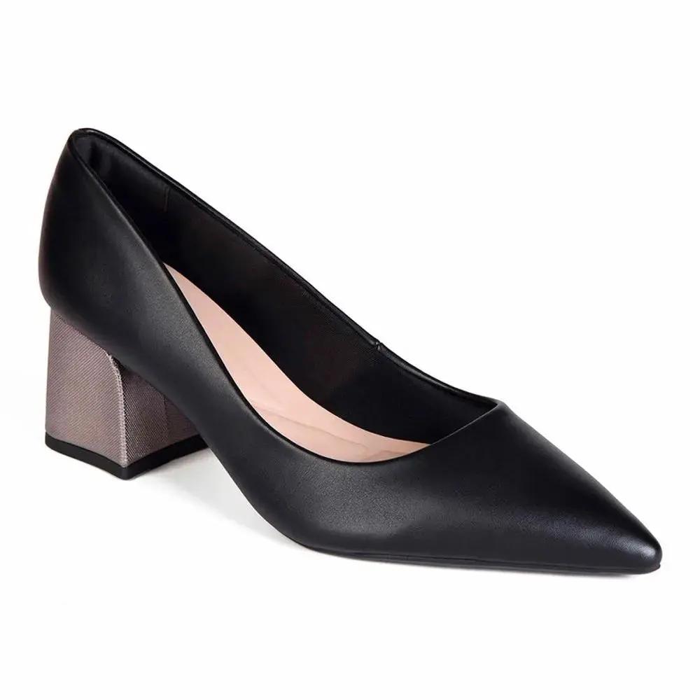 ZAPATO MUJER MIKAELA VESTIR PRETO/GRAFITE 20462-01 Mikaela