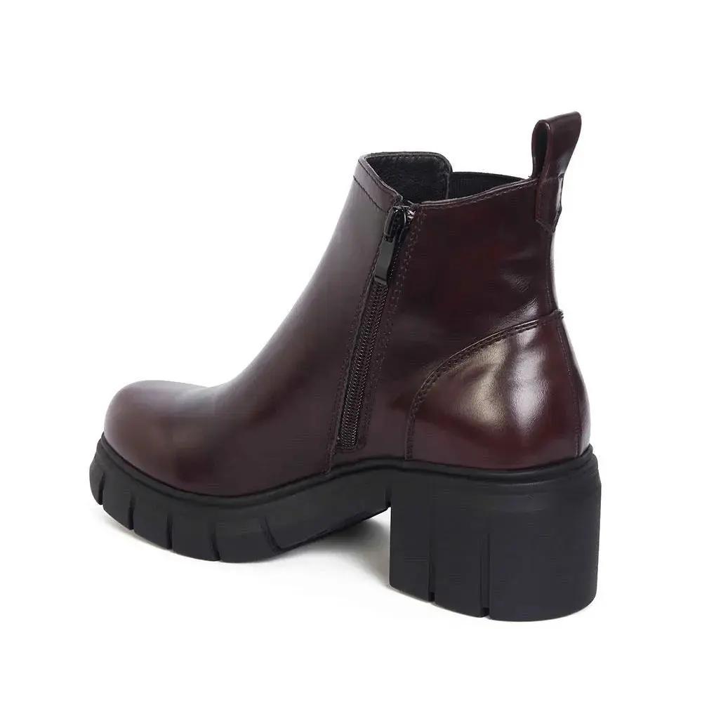 Botin Casual Mujer 8109 Vino Sthef