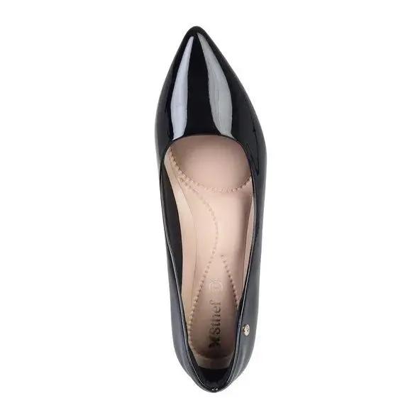 ZAPATO MUJER STHEF VESTIR NEGRO CHAROL 7903 Sthef